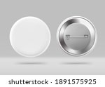 versatile mockup of white badge.... | Shutterstock .eps vector #1891575925