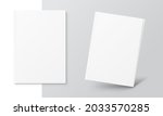 blank soft book mockup. vector... | Shutterstock .eps vector #2033570285