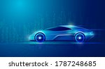 concept of smart car technology ... | Shutterstock .eps vector #1787248685