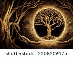 Wicca Wiccan Tree Of Life 3d...