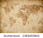 Ancient Vintage World Map...