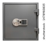 Small Safe Box Isolated With...