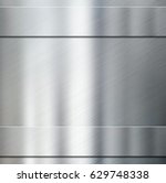two metal stripes over aluminum ... | Shutterstock . vector #629748338