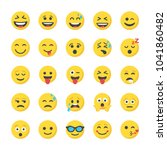Smiley Flat Icons Collection