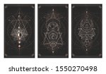 vector set of three dark... | Shutterstock .eps vector #1550270498