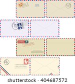 Air Mail Envelope With Postal...