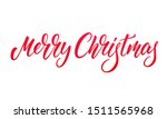 christmas lettering text. merry ... | Shutterstock .eps vector #1511565968