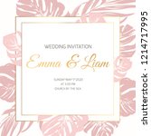 wedding marriage event... | Shutterstock .eps vector #1214717995
