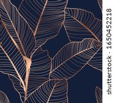 banana palm tree leaves... | Shutterstock .eps vector #1650452218