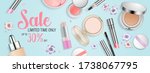 beauty banner template.... | Shutterstock .eps vector #1738067795