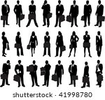 business man and woman holding... | Shutterstock .eps vector #41998780