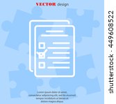 web line icon. checklist | Shutterstock .eps vector #449608522