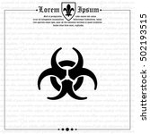 web icon. radiation hazard ... | Shutterstock .eps vector #502193515