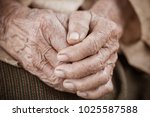 Hands Asian Elderly Woman...