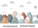 seamless pattern with doodle... | Shutterstock .eps vector #1954574635