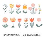 Cute Set Of Abstract Isolated...