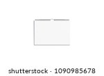 blank white horizontal calendar ... | Shutterstock . vector #1090985678