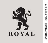 heraldry lion logo icon design. ...