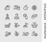 global business vector icons set | Shutterstock .eps vector #1655629162