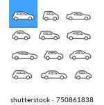 car icons | Shutterstock .eps vector #750861838