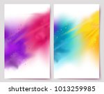 realistic colorful paint powder ... | Shutterstock .eps vector #1013259985