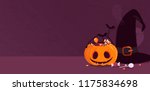 happy halloween holiday... | Shutterstock .eps vector #1175834698
