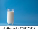 Glass Of White Milk Isolated On ...