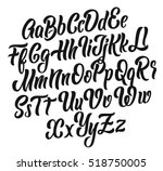 handwritten lettering vector... | Shutterstock .eps vector #518750005
