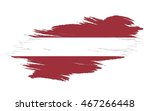 flag brush flag of latvia | Shutterstock .eps vector #467266448