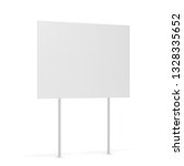 blank yard sign. 3d... | Shutterstock . vector #1328335652