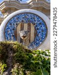 Small photo of Barcelona, Spain - 03242023: Park Guell by Andoni Gaudi