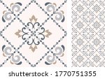 seamless azulejo tile.... | Shutterstock .eps vector #1770751355