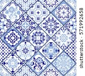 vintage seamless pattern in... | Shutterstock .eps vector #571992658