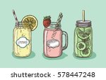 fresh natural healthy delicious ... | Shutterstock .eps vector #578447248