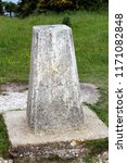Small photo of A concrete British Ordnance Survey triangulation point, or Trig Point