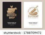 Butcher Shop Badge Or Label...