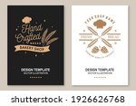 hand crafted bread flyer ... | Shutterstock .eps vector #1926626768