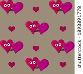 st valentine s day love pattern.... | Shutterstock . vector #1893891778