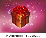 gift  souvenir on a holiday | Shutterstock .eps vector #57630277
