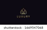 simple luxury logo sign vector... | Shutterstock .eps vector #1669547068