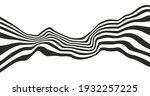 optical illusion distorted wave.... | Shutterstock .eps vector #1932257225