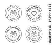 set of handmade emblem linear... | Shutterstock .eps vector #1934446955