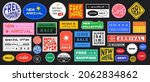 set of sale stickers retro... | Shutterstock .eps vector #2062834862