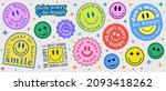 don't worry be happy abstract... | Shutterstock .eps vector #2093418262
