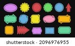 set of cool trendy geometric... | Shutterstock .eps vector #2096976955