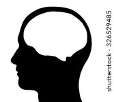 human head silhouette | Shutterstock .eps vector #326529485