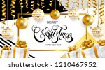 merry christmas and happy new... | Shutterstock .eps vector #1210467952