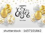 happy easter lettering... | Shutterstock .eps vector #1657101862