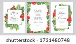 wedding invitation set. cards... | Shutterstock .eps vector #1731480748