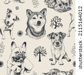 Seamless Pattern With A Lot Of...